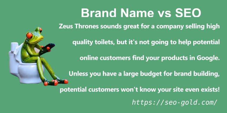 Brand Building vs Search Engine Optimized Business Names