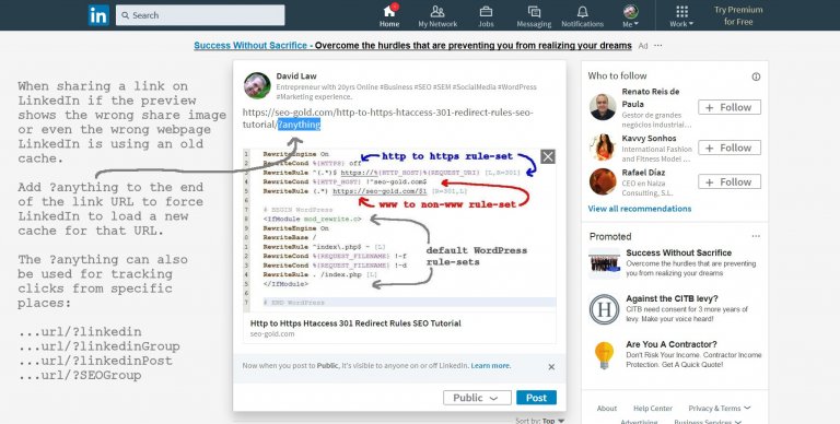 Clearing LinkedIn Link Sharing Preview Cache