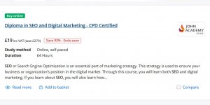 Diploma in SEO and Digital Marketing Course