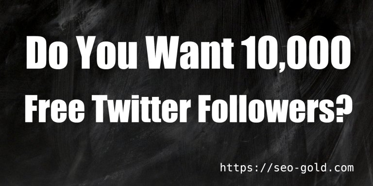 10,000 Twitter Followers Free