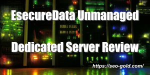 EsecureData Unmanaged Dedicated Server Review