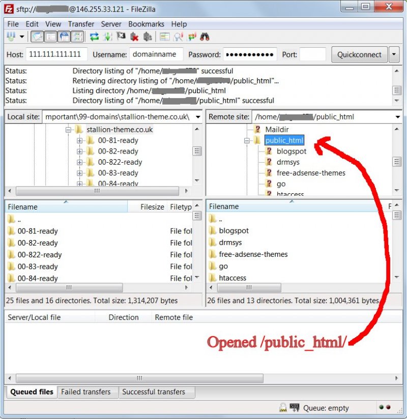 filezilla directory filezilla directory