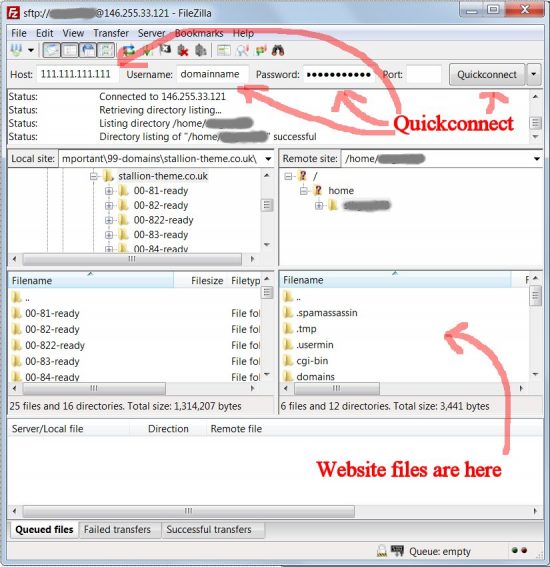 How to Use Filezilla Quickconnect
