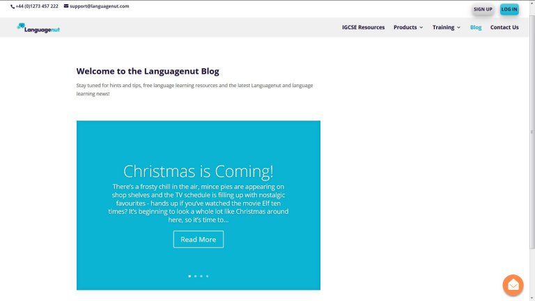 Free Printable Christmas Language Resources