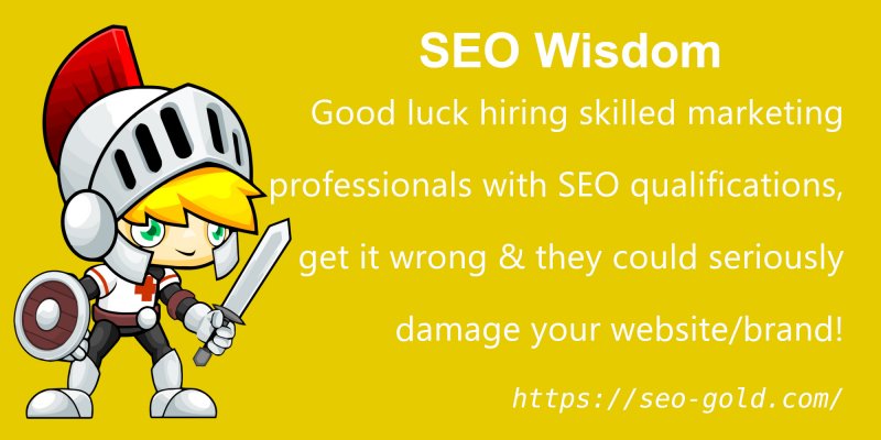 Good Luck Hiring Skilled Marketing Professionals with SEO Qualifications