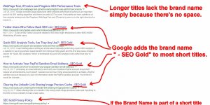 Google Appends the Site Name or Brand Name to Title Tags