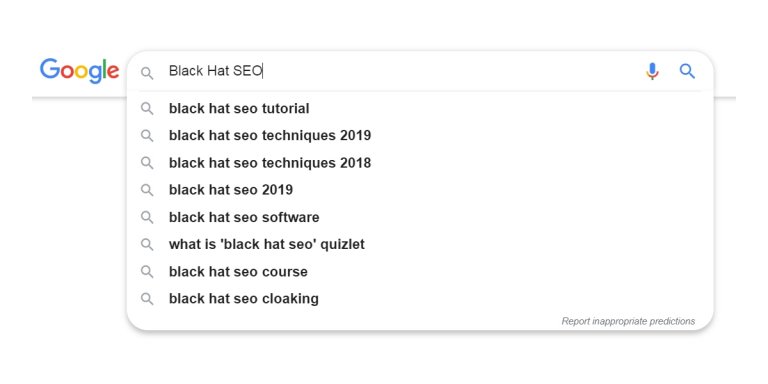 Google Black Hat SEO