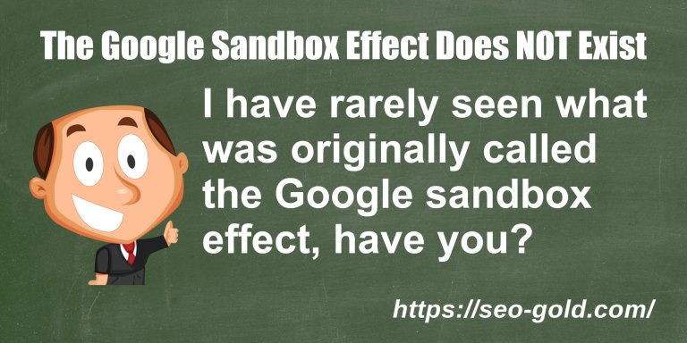 The Google Sandbox Effect Does NOT Exist