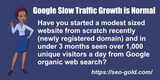 Google Slow Traffic Growth is Normal