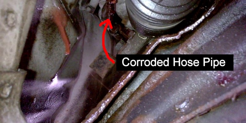 High Pressure Power Steering Hose Pipe Leak