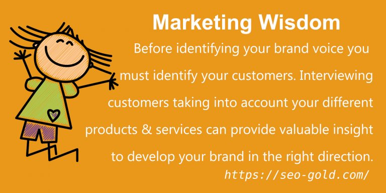 Identify Your Brand Voice, Identify Your Customers