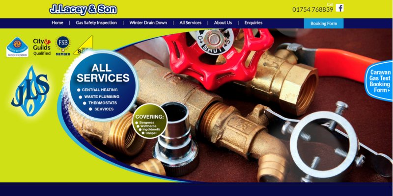 John Lacey and Sons Plumbing and Gas services in Skegness Lincolnshire