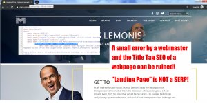 Landing Page Title Tag SEO Mistake