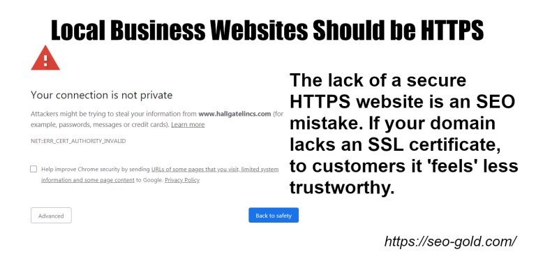 Local Business Websites Should be HTTPS