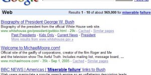 Miserable Failure GoogleBomb