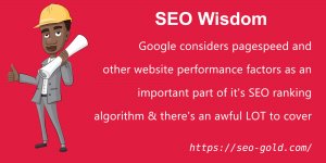 PageSpeed & Performance are Important SEO Ranking Factors