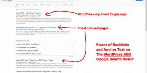 Power of Backlinks and Anchor Text on the WordPress SEO SERP