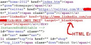 SEO HTML Errors