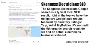 Skegness Electricians SEO