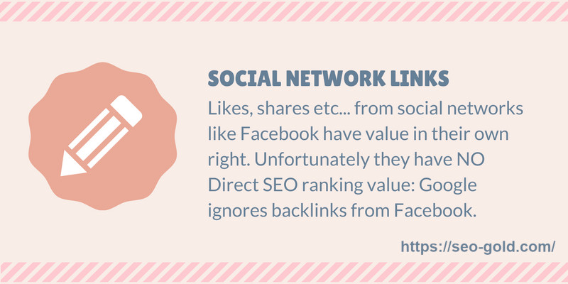 Social Network Links SEO Value Tip