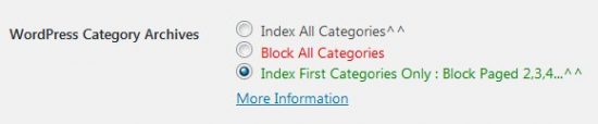 Stallion WordPress SEO Plugin Index First Category Page