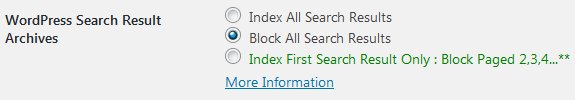 Stallion WordPress SEO Plugin Not Index Search Results Archives Options