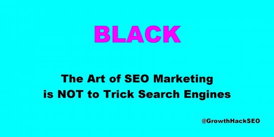 The Art of SEO Marketing is NOT to Trick Search Engines - Aqua Tweet