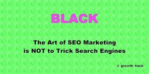 The Art of SEO Marketing is NOT to Trick Search Engines - Green Swirls Tweet