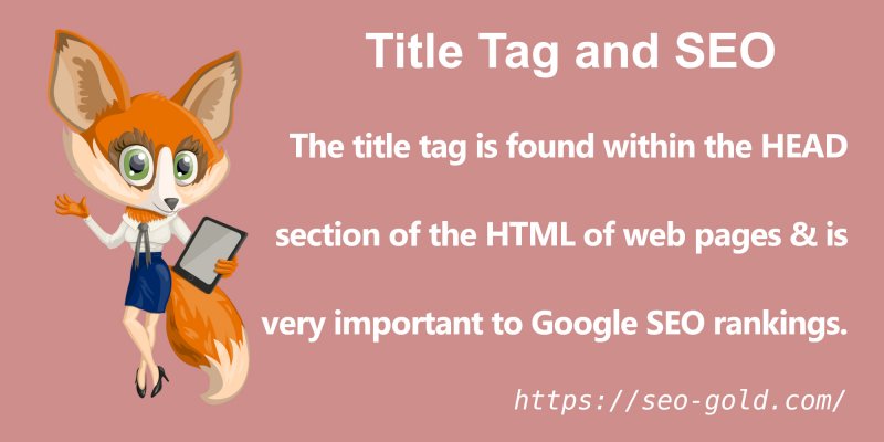 Title Tags are VERY Important to Google SEO Rankings