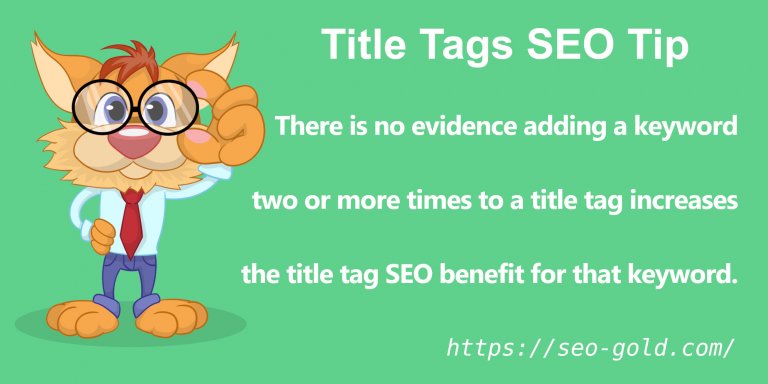 Title Tags Keyword Usage SEO Tip