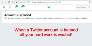 Twitter Account Suspended Notification