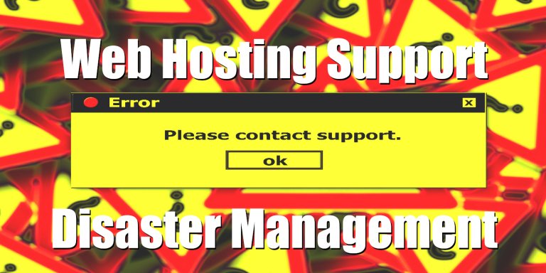 Web Hosting Support Disaster Management