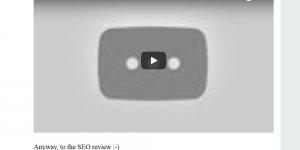 What an Embedded YouTube Video Looks Like After Deletion