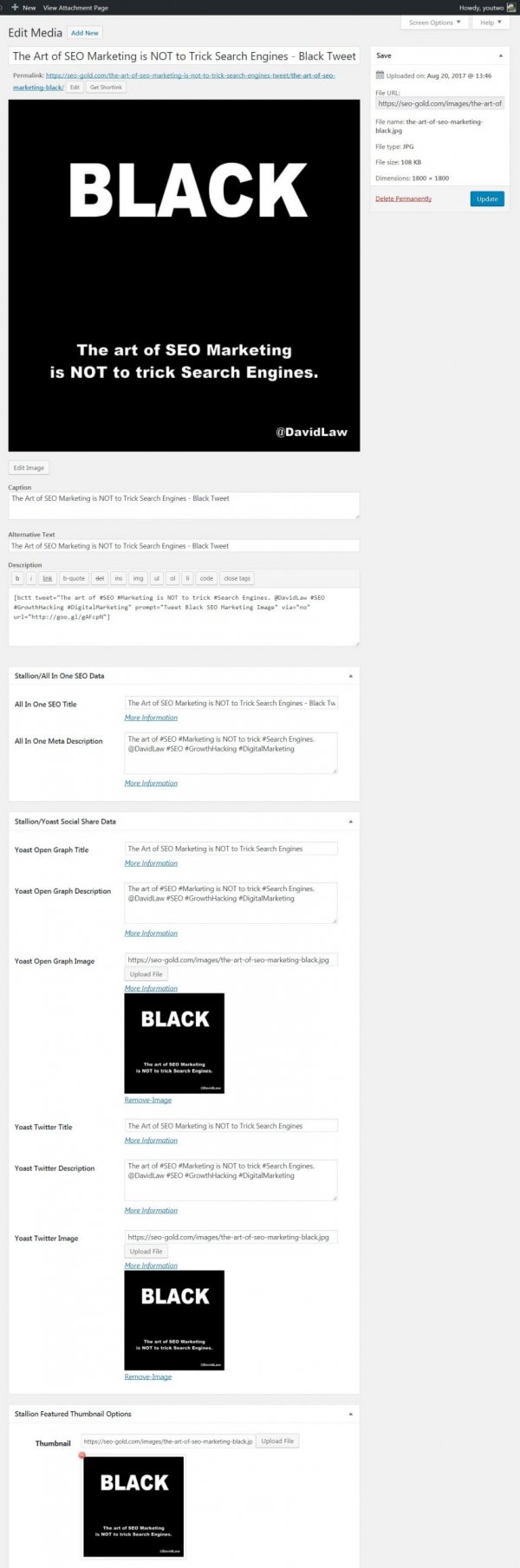 WordPress Attachment Page SEO