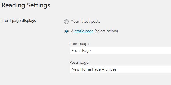 WordPress Front Page Displays A Static Page Posts Page